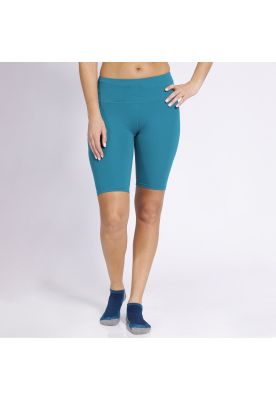 Calza Biker Mujer Turquesa