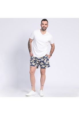 Polera Cuello V Blanco