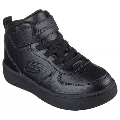 Zapatilla Niño Sport Court 92 Street Rush Negro Skechers