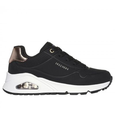 Zapatilla Niña Uno Gen1 Shimmer Away Negro Skechers