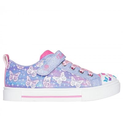 Zapatilla Niña Twinkle Sparks Ombre Flutter Morado Skechers