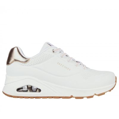 Zapatilla Mujer Uno Shimmer Away Blanco Skechers