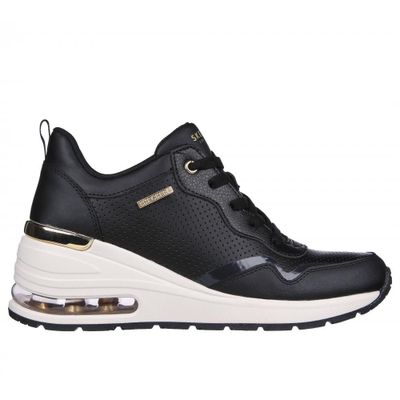Zapatilla Mujer Million Air Hotter Air Negro Skechers