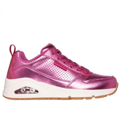 Zapatilla Mujer Uno Metallixs Magenta Skechers