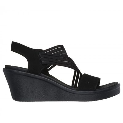 Sandalia Mujer Rumble On My Go To Negro Skechers