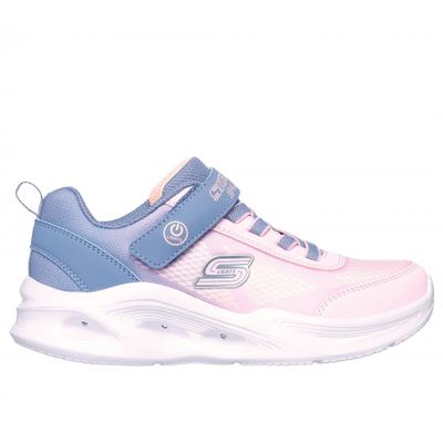 Zapatilla Niña Sola Glow Ombre Deluxe Gris Skechers