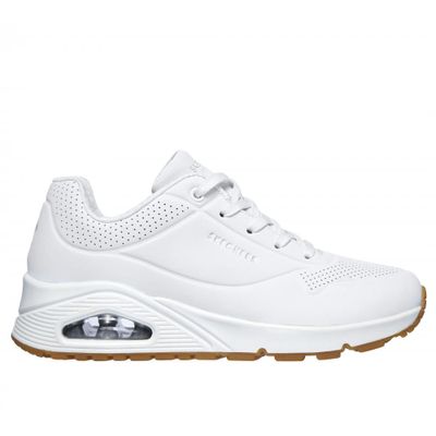 Zapatilla Mujer Uno Stand On Air Blanca Skechers