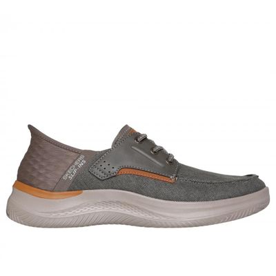 Zapatos Hombre Slip-ins Hasting BRN Café Skechers
