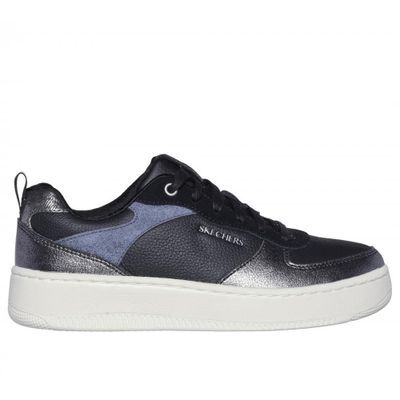 Imagen 1 del producto Zapatilla Mujer Sport Court 92 Sheer Shine Negro Skechers