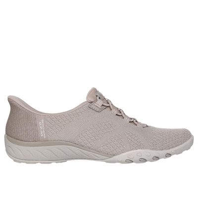 Zapatillas Mujer Slipins Breathe Easy Knitty Beige Skechers