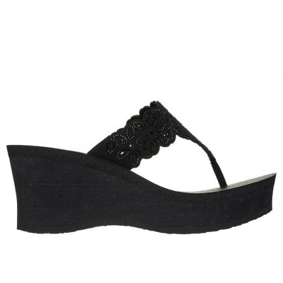 Imagen 1 del producto Sandalia Mujer Padma Flower Glitz Negro Skechers
