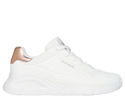 Zapatillas Mujer Uno Lite Shimmer Along Blanco Skechers
