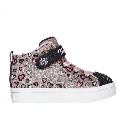 Zapatilla Niña TwiLites 2.0 Kitty Cutie Rose Gold Skechers