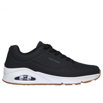 Zapatilla Hombre Uno Stand On Air Negro Skechers