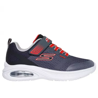 Zapatillas Niño Microspec Max Advance Gris BK Skechers