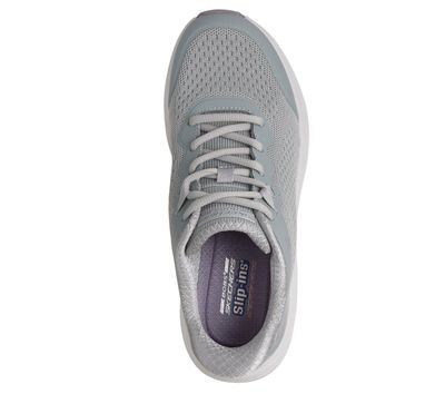 Imagen 2 del producto Zapatillas Mujer Slip-ins Bobs Skillz Celeste Gris Skechers