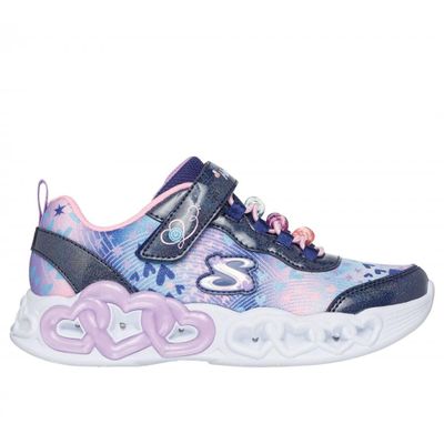 Zapatillas Niña Infinite Heart Lights Azul Skechers