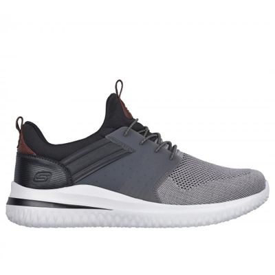 Zapatos Hombre Delson 3.0 Cicada Gris Skechers