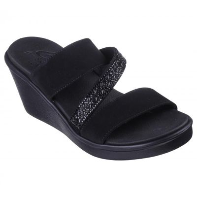 Imagen 1 del producto Sandalia Mujer Rumble On Social Glam Negro Skechers