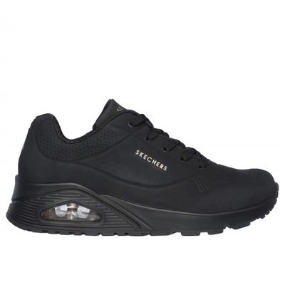 Zapatilla Mujer Uno Stand On Air Negro  Skechers