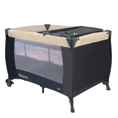 Imagen 2 del producto Cuna Playard Lyra Beige + Colchón de Viaje Plegable