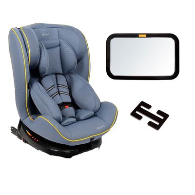 Silla De Auto Convertible Apolo Isofix LX 360° Navy + Espejo Retrovisor Mirror XL