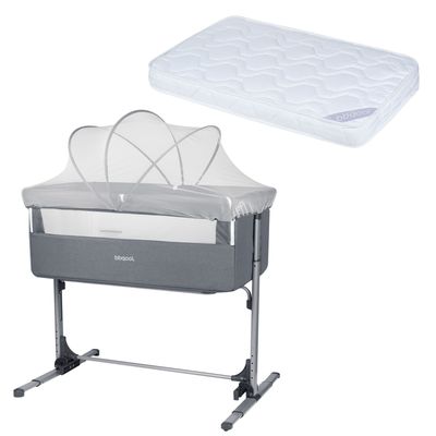 Cuna Colecho Next2Us Grey + Colchón