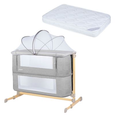 Cuna Colecho Aura Grey + Colchón