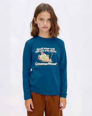 Polera Eco Manga Larga F-17 Niños Gnomo