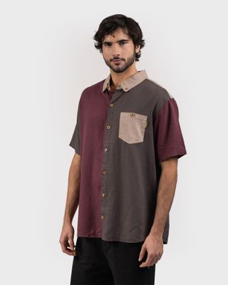 Imagen 2 del producto Camisa Lino Ceril Hombre Tritono Grey Gnomo