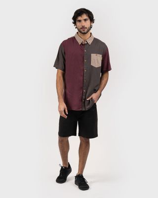 Camisa Lino Ceril Hombre Tritono Grey Gnomo