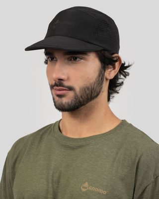 Gorro Runner Perforated Sport Full Logo Black Gnomo