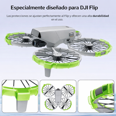 Imagen 2 del producto Parachoques Anticolisión para Hélice DJI Flip (Verde)