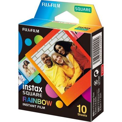 Imagen 2 del producto Película instantánea Fujifilm Instax Square Rainbow 10 Films