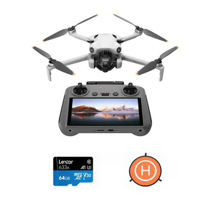 Drone DJI Mini 4 Pro (RC 2) + Landing 55cm + Tarjeta 64GB