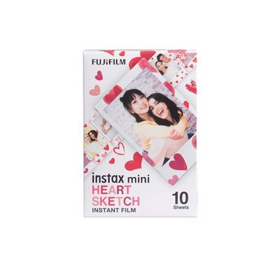 INSTAX MINI 10/PK HEART SKETCH