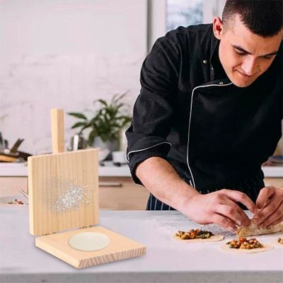 Imagen 2 del producto Prensa De Madera Para Tortillas Patacones Masa Cocina Tacos