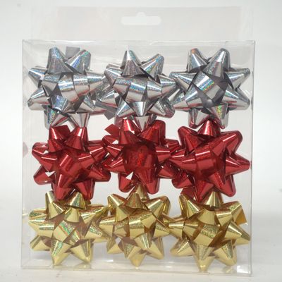 Imagen 2 del producto Pack 9 Lazos Decorativos Para Regalos De Navidad 6,2cm