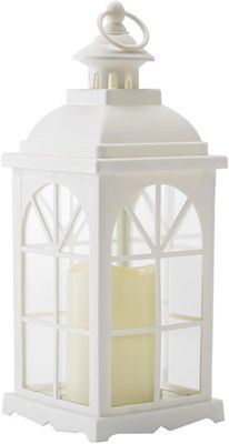 Adorno De Navidad Lampara Farol Led Decorativo Con Vidrio