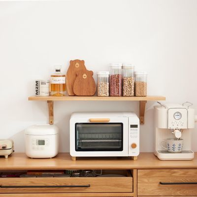 Imagen 2 del producto Estante Organizador Baño Repisas Flotantes Pared Marrón Grande