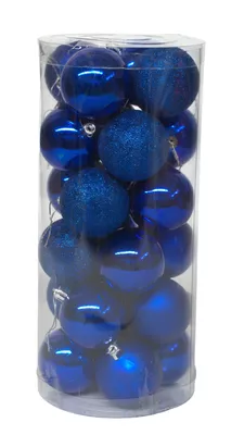 24 Esferas Navideña 8cm Bambalinas Adornos Arbolito Navidad