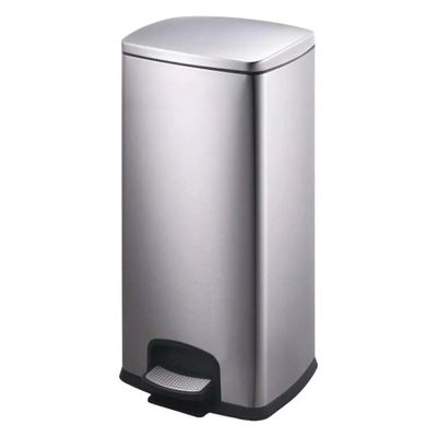 Basurero Cubo De Basura De Acero Inoxidable 30 Litros Hogar Oficina