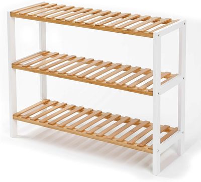 Imagen 1 del producto Estante Organizador De Bambu Mueble De Lujo Para Cocina Baño 3 Niveles | Alto 55cm