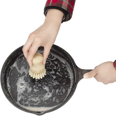 Imagen 2 del producto Cepillo De Bambú Para Fregar Platos Escobilla Mano Lava Loza Madera