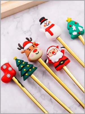 Imagen 2 del producto 2 Cubiertos Navideños Cuchara Tenedor Para Decoración Mesa