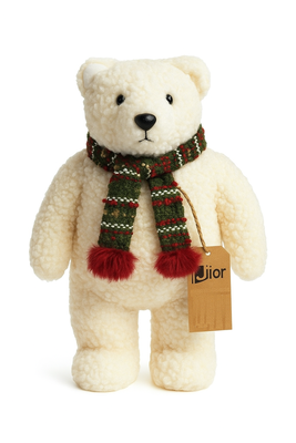 Adorno De Arbol De Navidad Oso Peluche Pascuero Navideño 39cm