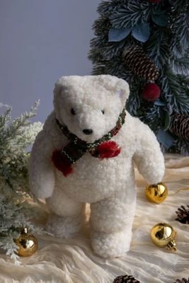 Imagen 2 del producto Adorno De Arbol De Navidad Oso Peluche Pascuero Navideño 39cm