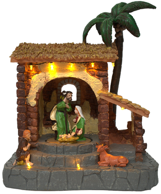 Adorno De Pesebre Con Luz Musica Y Movimiento Deco Navidad