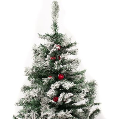 Imagen 2 del producto Árbol De Navidad Frondoso Nevado Con Manzanas 2.10m Arbolito para Pascua 210cm