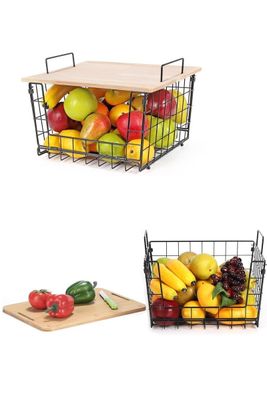 Imagen 2 del producto Frutero De Mesa Canasto Frutas y VERDURAS Verdulero Cocina